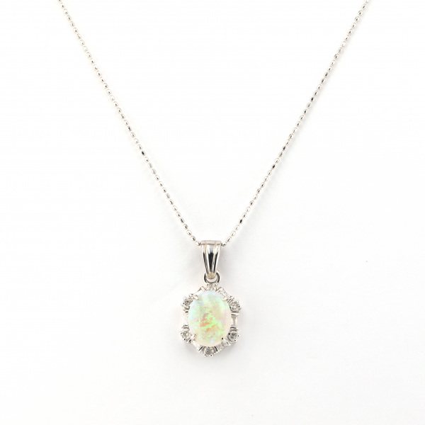 yukizakiselect ProperOther ユキザキセレクトジュエリー OTHER K18ホワイトゴールド オパール ネックレス 