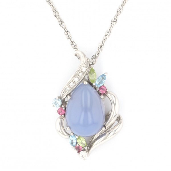 Yukizaki Select ProperOther Yukizaki Select Jewelry OTHER platinum Chalcedony necklace 