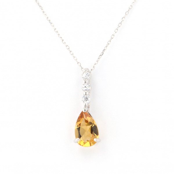 yukizakiselect ProperOther ユキザキセレクトジュエリー OTHER ホワイトゴールド シトリン ネックレス 