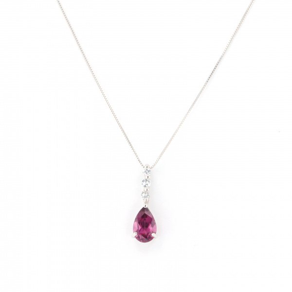 yukizakiselect ProperOther ユキザキセレクトジュエリー OTHER K18ホワイトゴールド ピンクトルマリン ネックレス 