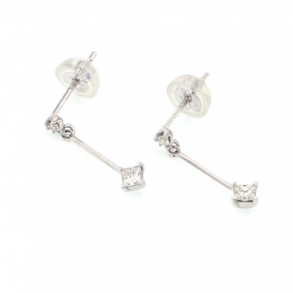 유키자키 ProperOther 유키자키 셀렉트 주얼리 OTHER K18 화이트 골드 다이아몬드 귀걸이 