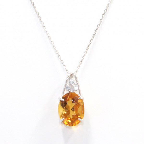 유키자키 ProperOther 유키자키 셀렉트 주얼리 OTHER 화이트 골드 시트린 목걸이 