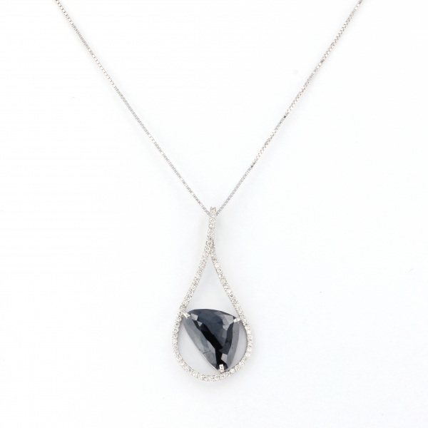 Yukizaki Select ProperOther Yukizaki Select Jewelry OTHER 18k white gold Black diamond necklace 