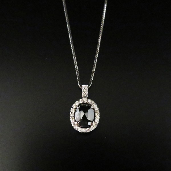 yukizakiselect 适当的其他 柚木﨑精选珠宝 其他 白金 黑钻石 项链 