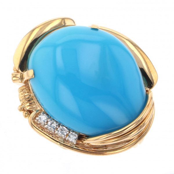 yukizakiselect ProperOther ユキザキセレクトジュエリー OTHER イエローゴールド トルコ石 リング 