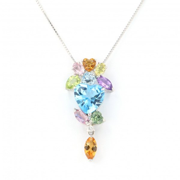 yukizakiselect ProperOther ユキザキセレクトジュエリー OTHER ホワイトゴールド ブルートパーズ/半貴石 ネックレス 