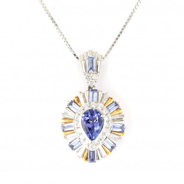 yukizakiselect ProperOther ユキザキセレクトジュエリー OTHER プラチナ/イエローゴールド タンザナイト ネックレス 