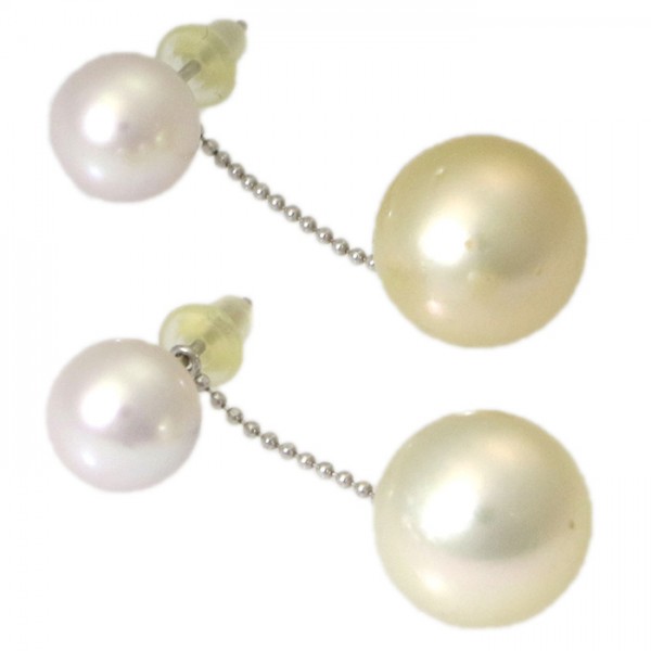 yukizakiselect pearl ユキザキセレクトジュエリー パール ホワイトゴールド ナンヨウパール ピアス 