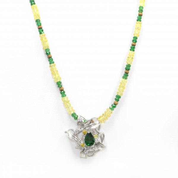 Yukizaki Select ProperOther Yukizaki Select Jewelry OTHER White gold / yellow gold garnet necklace 