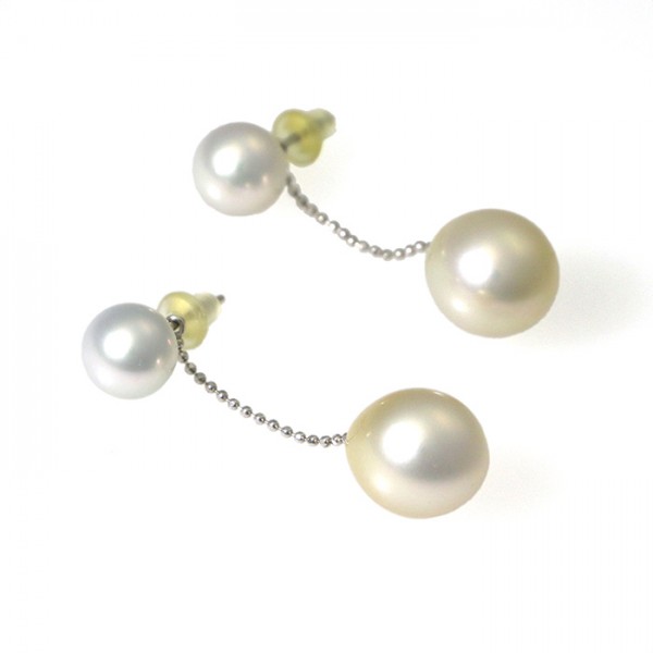 yukizakiselect pearl ユキザキセレクトジュエリー パール ホワイトゴールド ナンヨウパール イヤリング 
