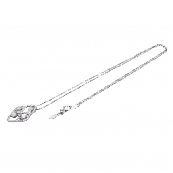 K18ホワイトゴールド ダイヤモンド ネックレス