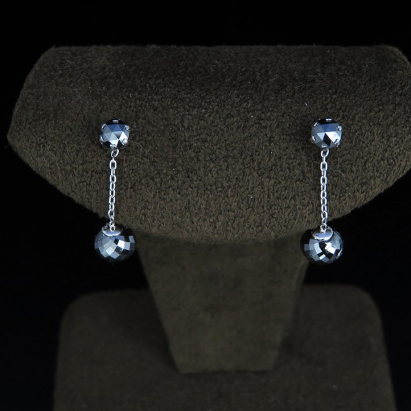 yukizakiselect ProperOther ユキザキセレクトジュエリー OTHER プラチナ900ブラックダイヤモンドピアス 