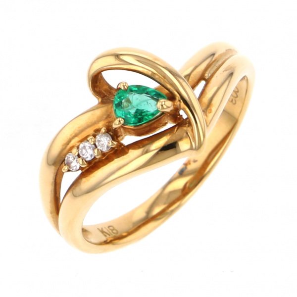 yukizakiselect ProperOther ユキザキセレクトジュエリー OTHER イエローゴールド エメラルド リング 