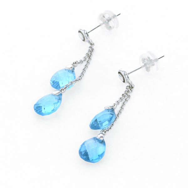 yukizakiselect ProperOther ユキザキセレクトジュエリー OTHER ホワイトゴールド ブルートパーズ ピアス 