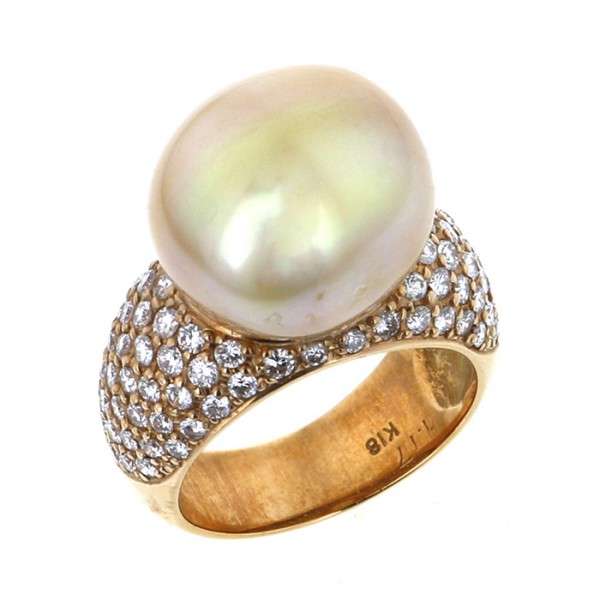 yukizakiselect pearl ユキザキセレクトジュエリー パール ピンクゴールド ゴールデンパール リング 