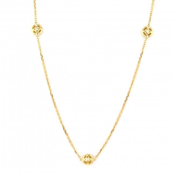 유키자키 ProperOther 유키자키 셀렉트 주얼리 OTHER 옐로우 골드 다이아몬드 목걸이 