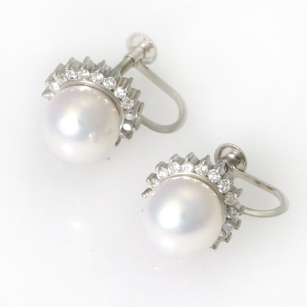 yukizakiselect pearl ユキザキセレクトジュエリー パール プラチナ パール イヤリング 