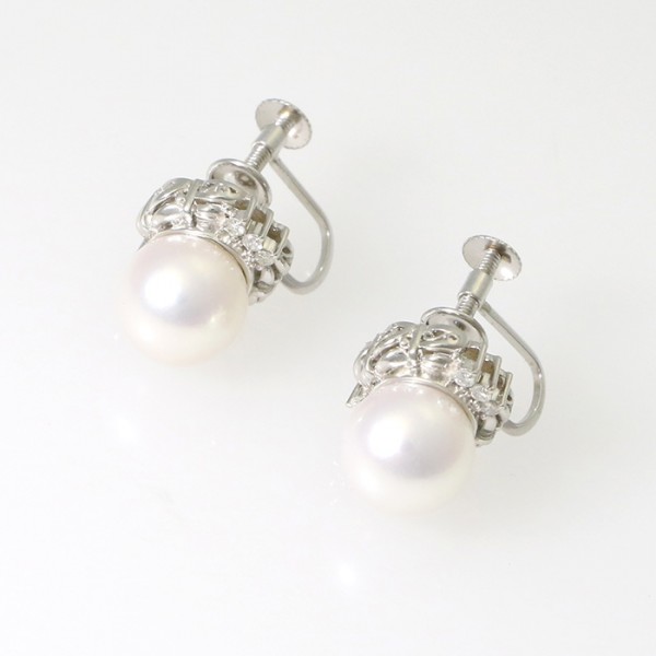 yukizakiselect pearl ユキザキセレクトジュエリー パール プラチナ パール イヤリング 