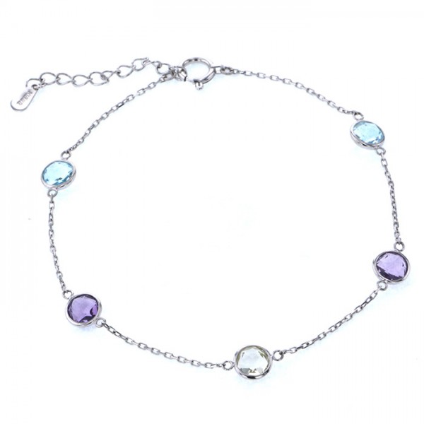 yukizakiselect ProperOther ユキザキセレクトジュエリー OTHER ホワイトゴールド ブルートパーズ ブレスレット 