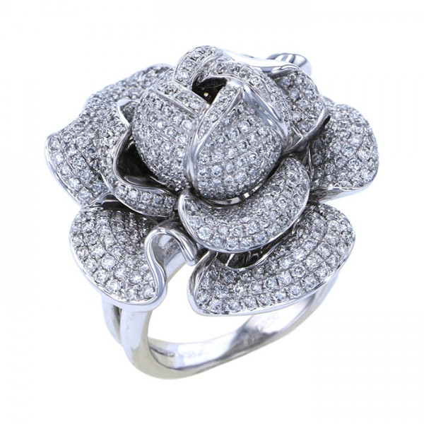 yukizakiselect ProperOther ユキザキセレクトジュエリー OTHER ホワイトゴールド ダイヤモンド 花モチーフ 