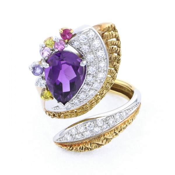 yukizakiselect ProperOther ユキザキセレクトジュエリー OTHER プラチナ/イエローゴールド アメシスト リング 