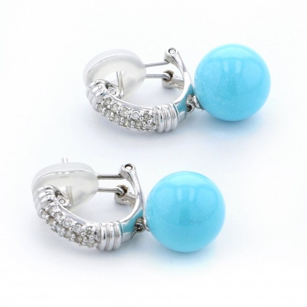 yukizakiselect ProperOther ユキザキセレクトジュエリー OTHER ホワイトゴールド トルコ石 ピアリング 