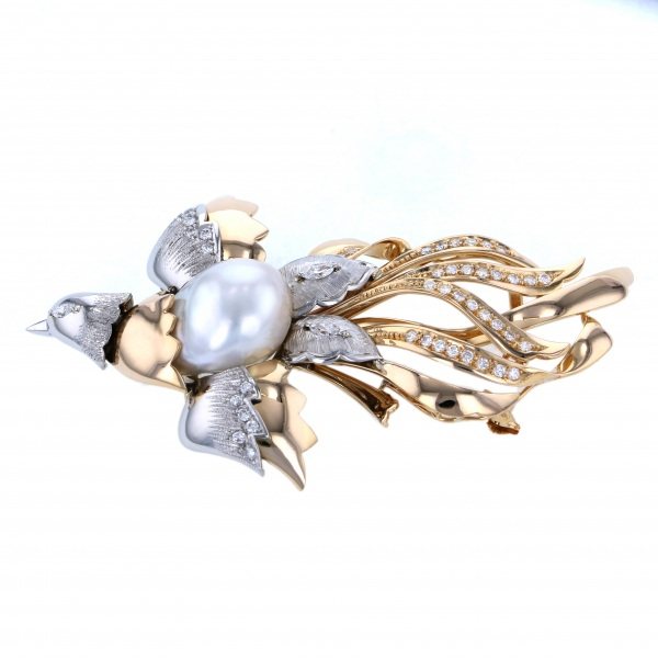 yukizakiselect pearl ユキザキセレクトジュエリー パール プラチナ/イエローゴールド パール オビドメ 