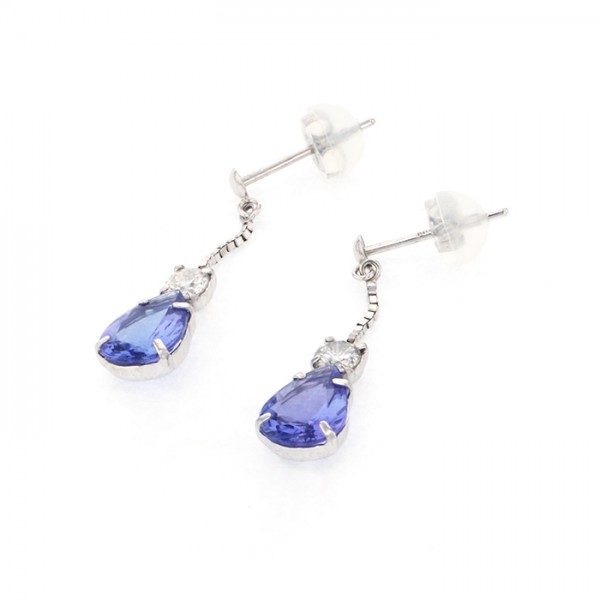 yukizakiselect ProperOther ユキザキセレクトジュエリー OTHER ホワイトゴールド タンザナイト ピアス 