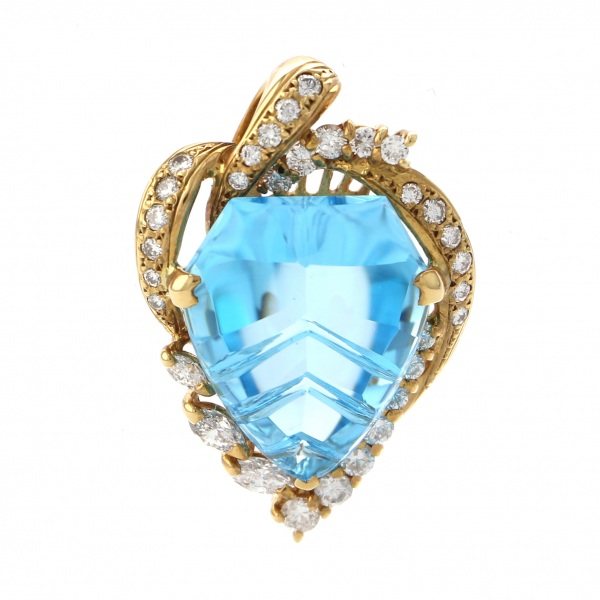 yukizakiselect ProperOther ユキザキセレクトジュエリー OTHER イエローゴールド ブルートパーズ ペンダントヘッド 