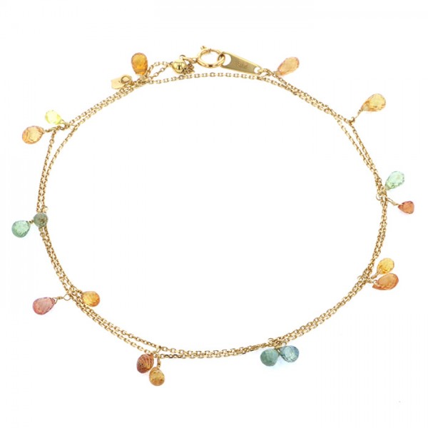 yukizakiselect ProperOther ユキザキセレクトジュエリー OTHER イエローゴールド サファイア ブレスレット 