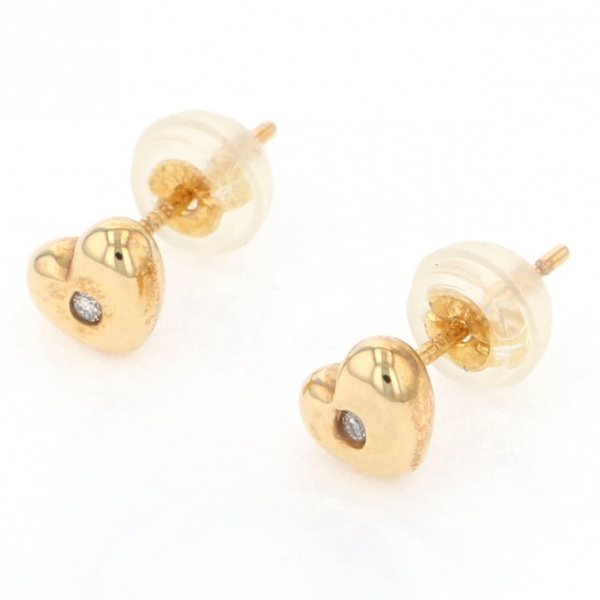 yukizakiselect ProperOther ユキザキセレクトジュエリー OTHER K18YG ダイヤモンド ハート ピアス 