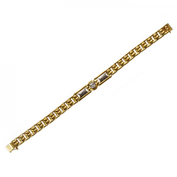 yukizakiselect ProperOther ユキザキセレクトジュエリー OTHER プラチナ/K18イエローゴールド ダイヤモンドブレスレット 