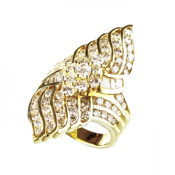 yukizakiselect 適當的其他 柚木﨑精選珠寶 其他 K18黃金 鑽石戒指 