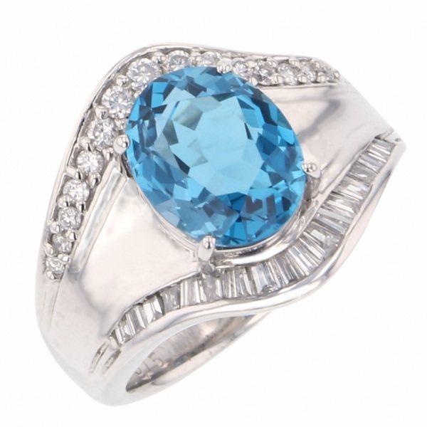 yukizakiselect ProperOther ユキザキセレクトジュエリー OTHER PT900 ブルートパーズ リング 