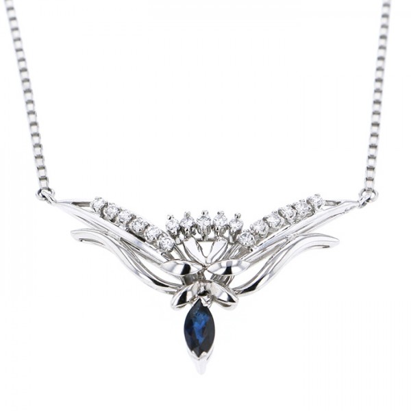 yukizakiselect ProperOther ユキザキセレクトジュエリー OTHER プラチナ サファイア ネックレス 