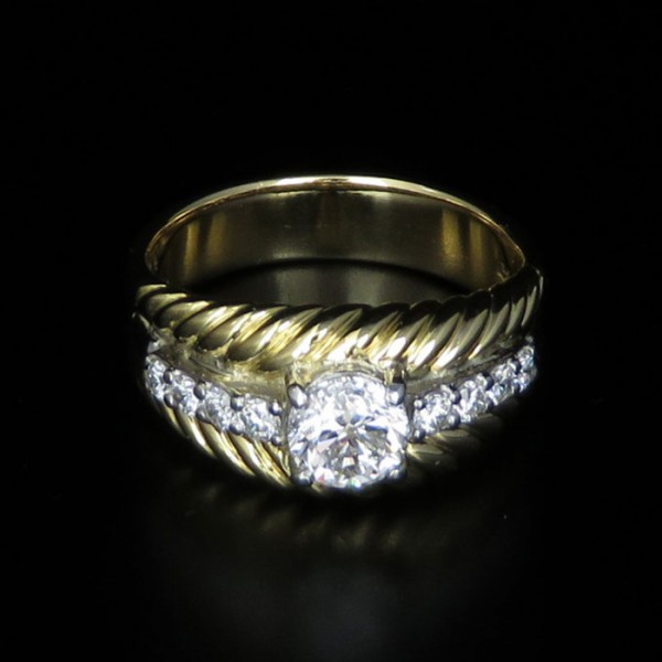 yukizakiselect ProperOther ユキザキセレクトジュエリー OTHER プラチナ/K18イエローゴールドダイヤモンドリング 