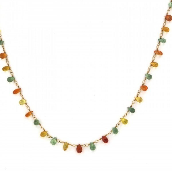 yukizakiselect ProperOther ユキザキセレクトジュエリー OTHER イエローゴールド カラーサファイア ネックレス 