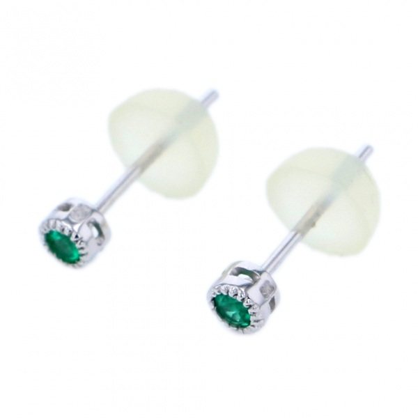 yukizakiselect ProperOther ユキザキセレクトジュエリー OTHER K18WG エメラルド ピアス 