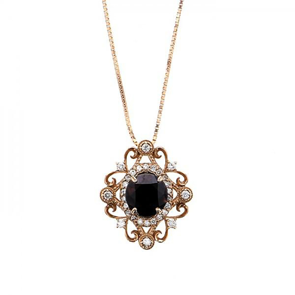 Yukizaki Select ProperOther Yukizaki Select Jewelry OTHER K18 pink gold Dark brown diamond necklace 