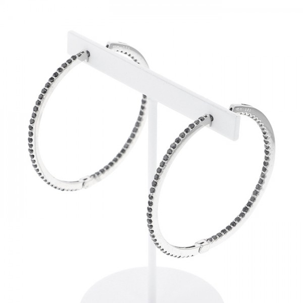 yukizakiselect ProperOther ユキザキセレクトジュエリー OTHER ホワイトゴールド ブラックダイヤ ピアス 