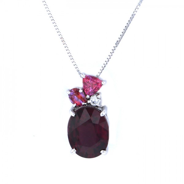 Yukizaki Select ProperOther Yukizaki Select Jewelry OTHER White Gold garnet necklace 