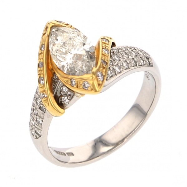 yukizakiselect ProperOther ユキザキセレクトジュエリー OTHER プラチナ/イエローゴールド ダイヤモンド リング 