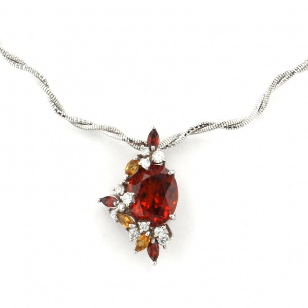 Yukizaki Select ProperOther Yukizaki Select Jewelry OTHER Platinum / White Gold garnet necklace 