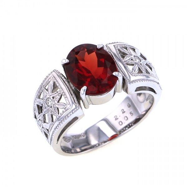 yukizakiselect ProperOther ユキザキセレクトジュエリー OTHER K18ホワイトゴールド アンデシン リング 