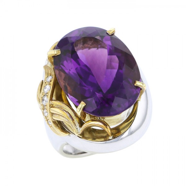 yukizakiselect ProperOther ユキザキセレクトジュエリー OTHER プラチナ/イエローゴールド アメシスト リング 