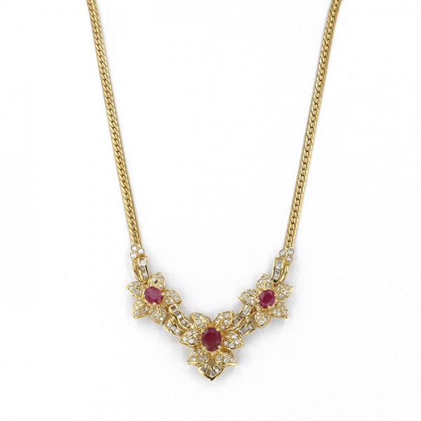 yukizakiselect ProperOther ユキザキセレクトジュエリー OTHER イエローゴールド ルビー ネックレス 