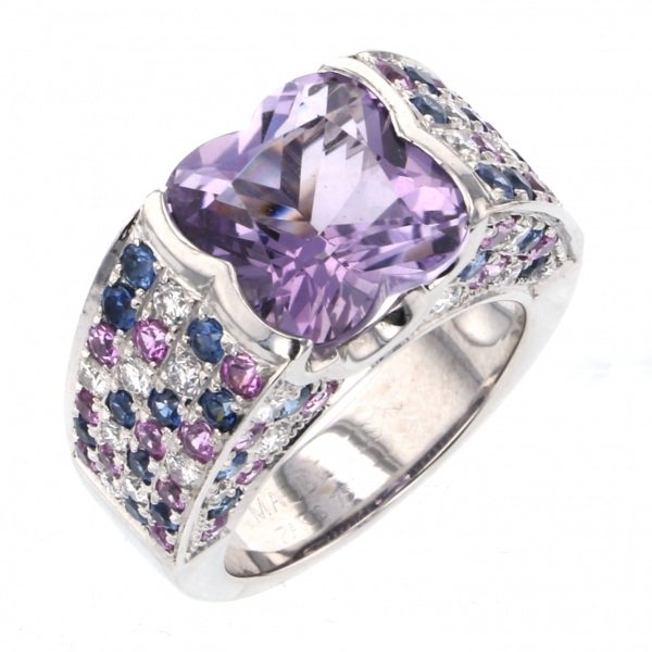 mauboussin other モーブッサン ホワイトゴールド アメシスト リング 