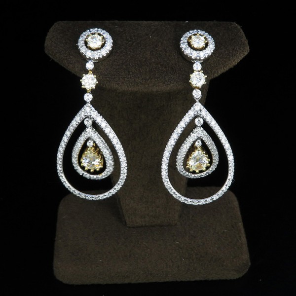 yukizakiselect 适当的其他 柚木﨑精选珠宝 其他 K18黄金/白金钻石耳钉 