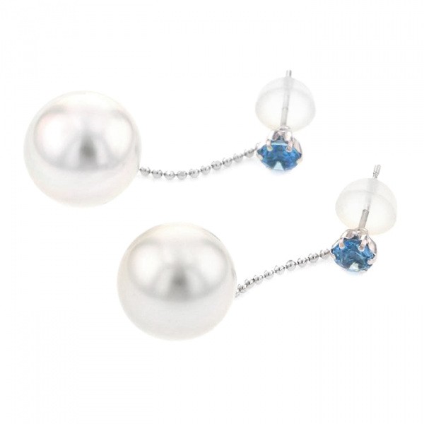 yukizakiselect pearl ユキザキセレクトジュエリー パール プラチナ ホワイトゴールド ナンヨウパール ピアス 