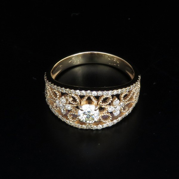 yukizakiselect 适当的其他 柚木﨑精选珠宝 其他 K18玫瑰金 钻石戒指 